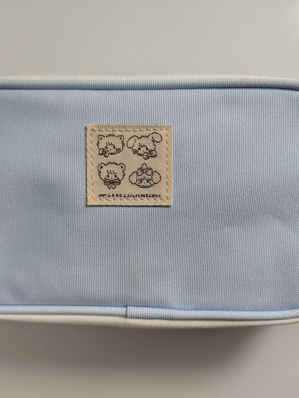 MINISO Mikko Latte Bear Glitter Pencil Case Pouch NWT